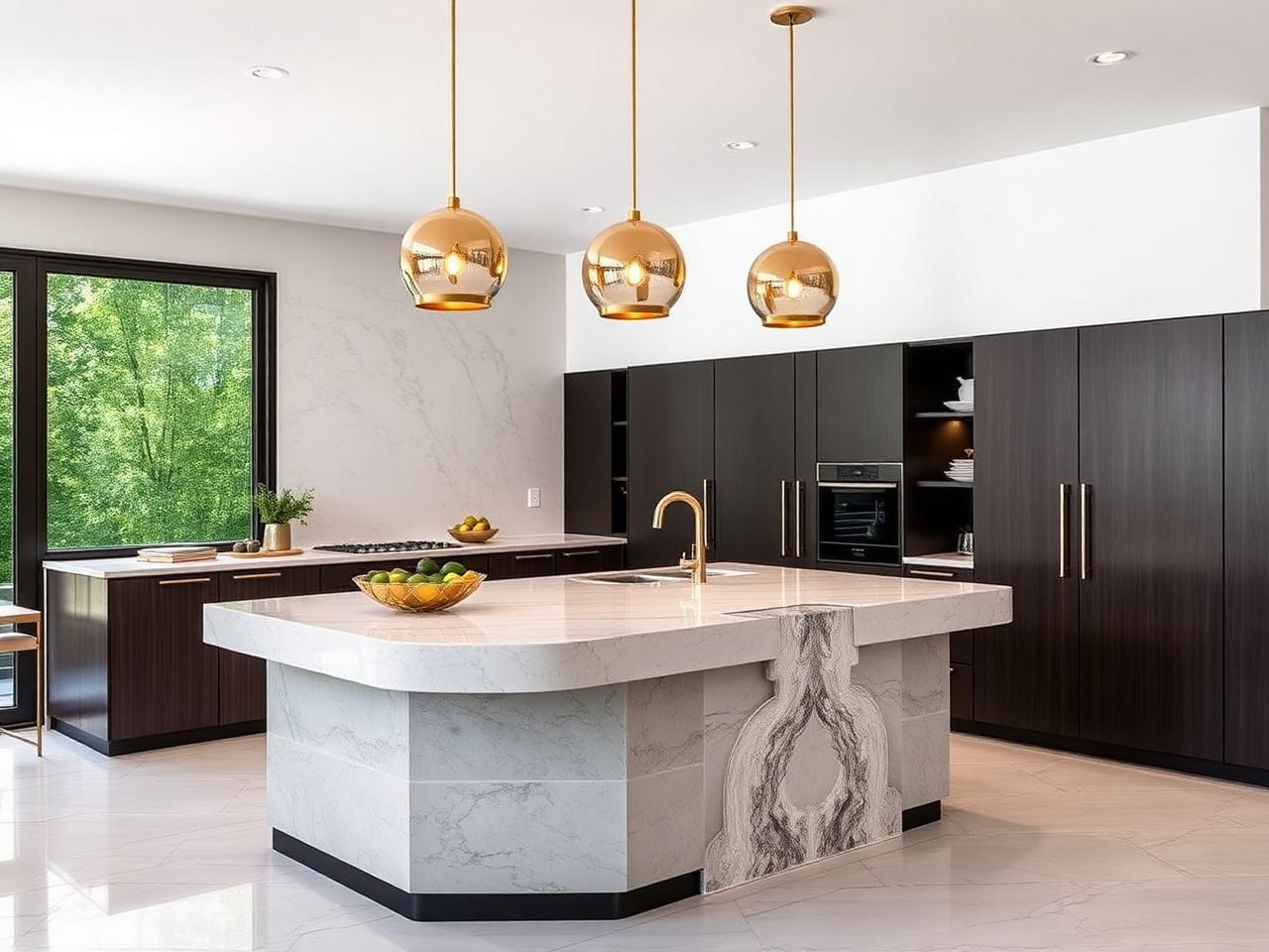 Modern kitchen island